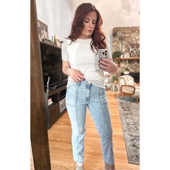 Universal thread high rise slim straight jeans - Picture 1 of 16